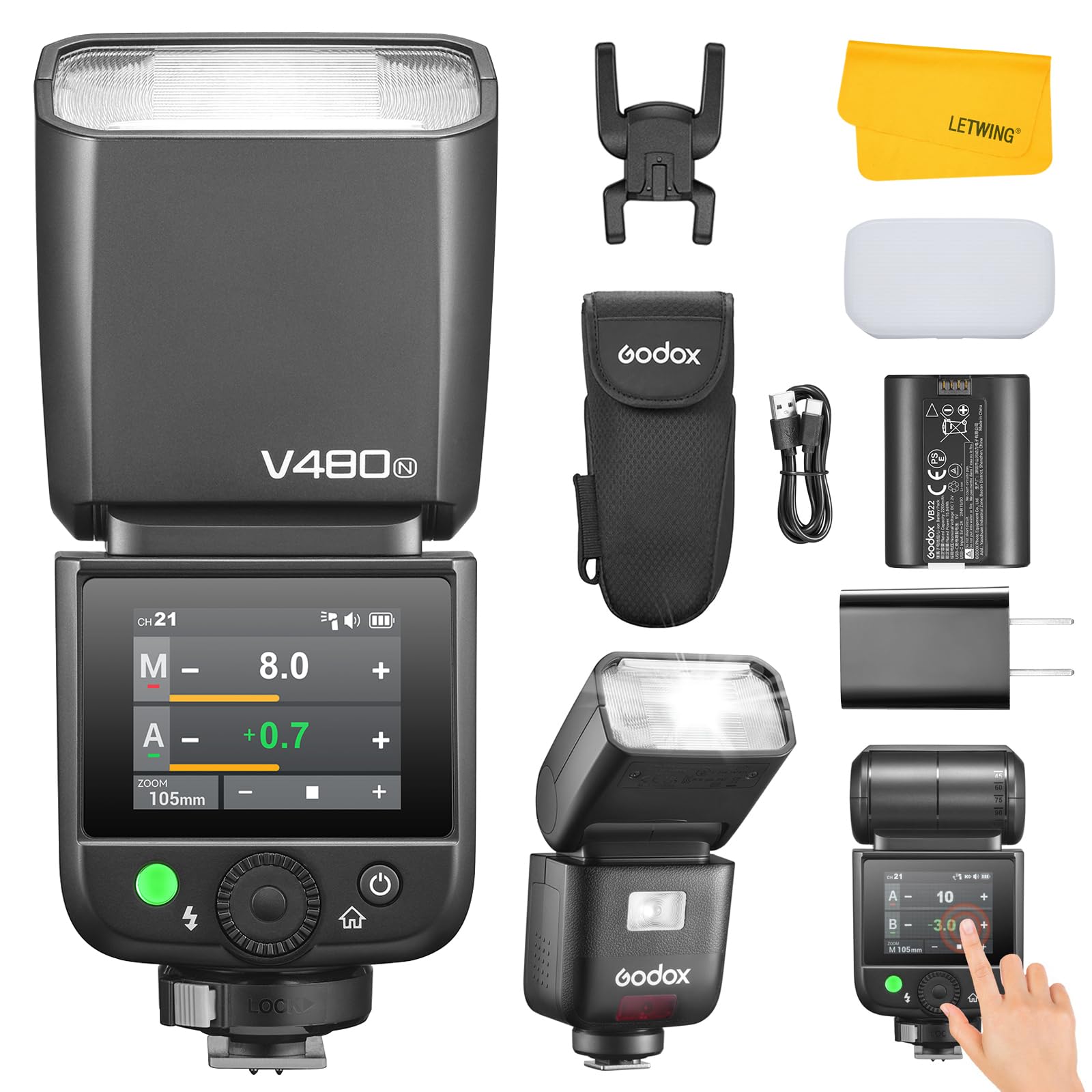Amazon | GODOX正規代理店 GODOX V480 N V480N フラッシュ ストロボ